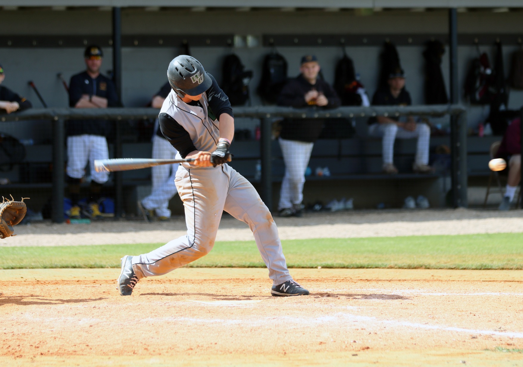 File photo of Eddie Nevins who batted 2-for-4 with an RBI against MSU Mankato. Copyright 2020; Wilmington University. All rights reserved. Photo by Dan Lauletta. March 6, 2020 vs. Gannon at Bing Tyus Yard.