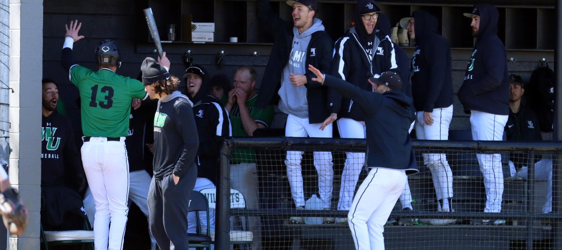 The Wildcats set a new program record with six home runs at Kutztown on Tuesday. Copyright 2023; Wilmington University. All rights reserved. Photo by Dan Lauletta. March 30, 2023 vs. Bridgeport.
