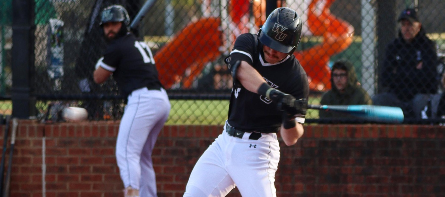 File photo of Jack McDonald who had three RBI at Frostburg State. Copyright 2024; Wilmington University. All rights reserved. Photo by Trudy Spence. February 24, 2024 vs. New Haven in Myrtle Beach, S.C.