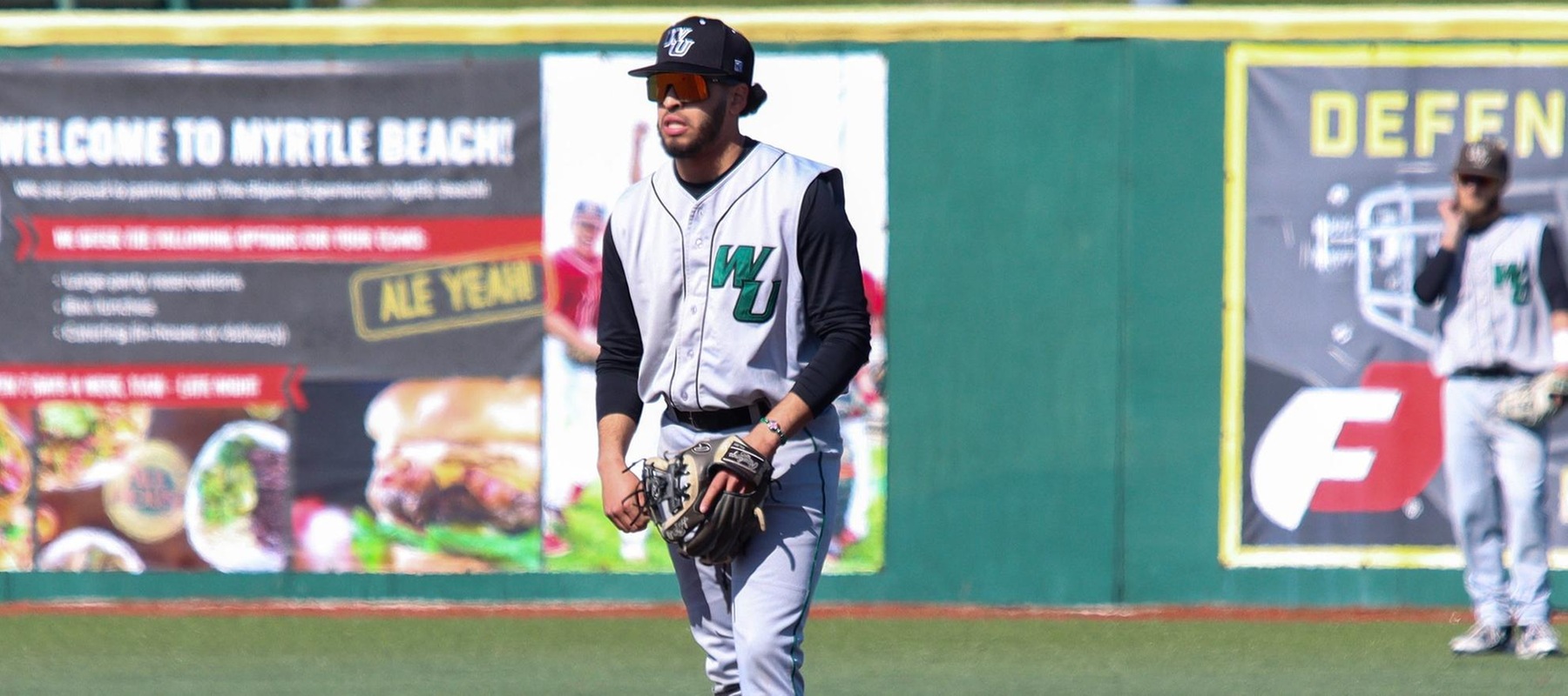 File photo of Justin Hernandez who went 3-for-4 with a double against Bentley in Florida. Copyright 2024; Wilmington University. All rights reserved. Photo by Trudy Spence. February 25, 2024 vs. Staten Island in Myrtle Beach, S.C.