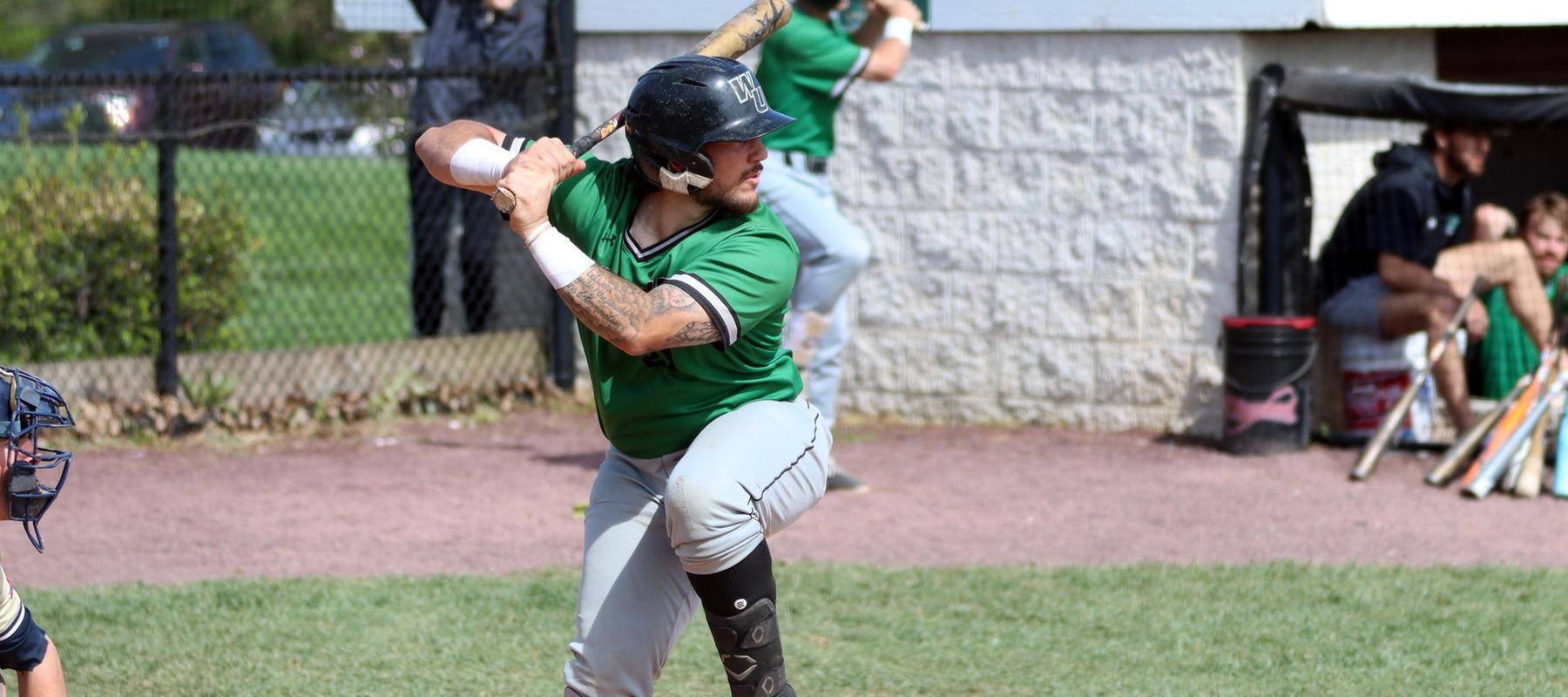 File photo of Nick Classie who hit a homer against New Haven on Saturday. Copyright 2024; Wilmington University. All rights reserved. Photo by Dan Lauletta. April 23, 2024 at Goldey-Beacom.