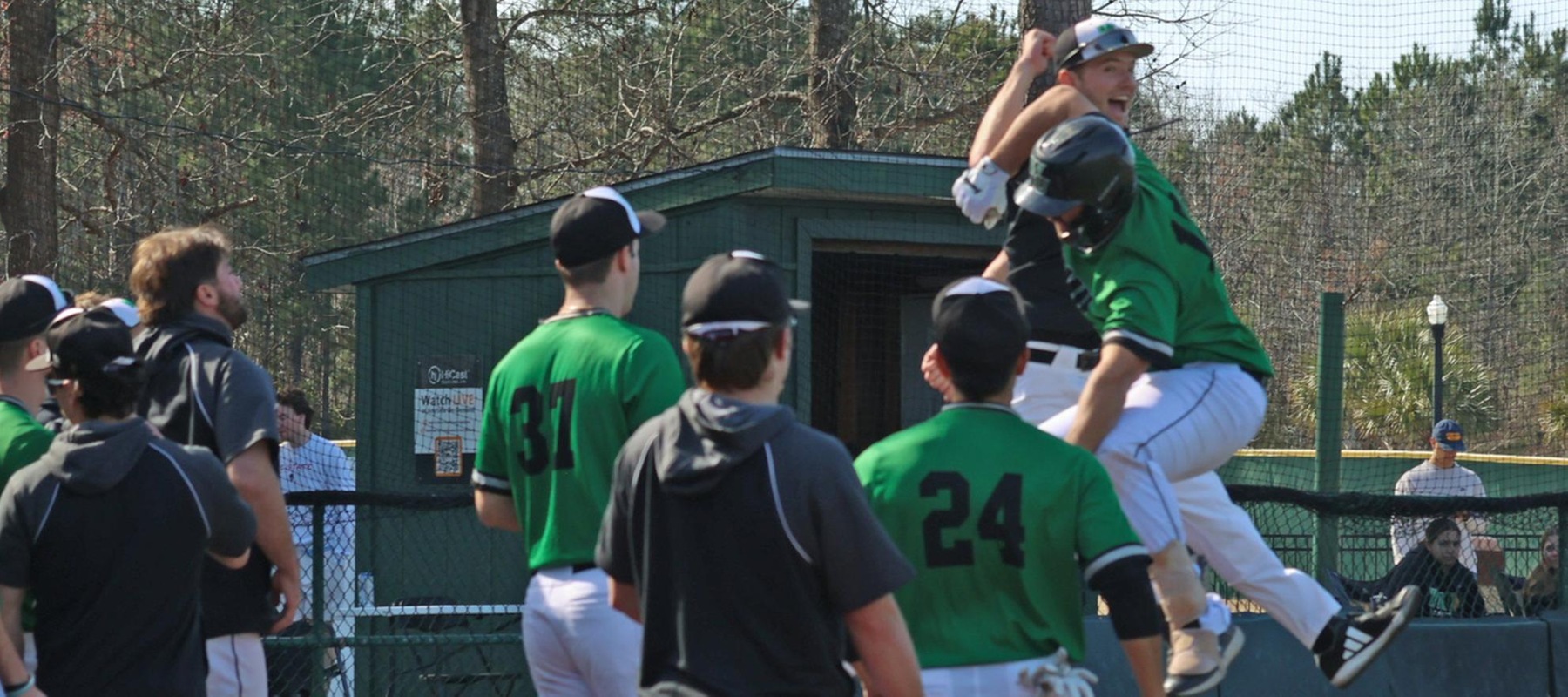 Copyright 2025; Wilmington University. All rights reserved. Photo by Trudy Spence. February 23, 2025 vs. So. Conn. St. in Myrtle Beach, S.C.