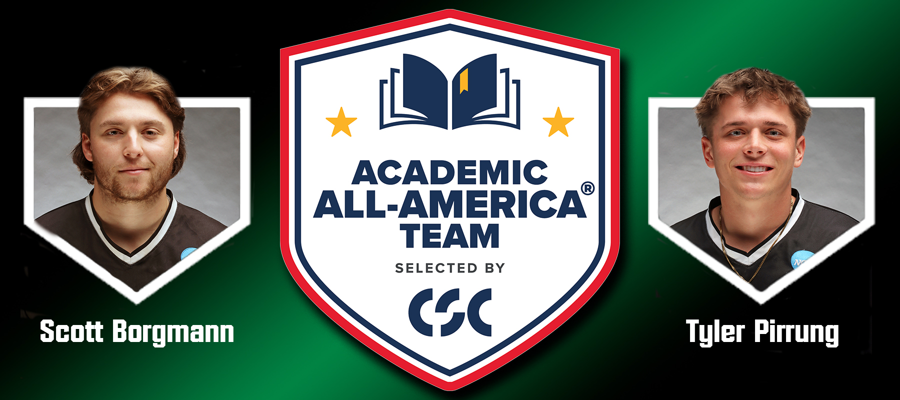 Scott Borgmann and Tyler Pirrung Voted to CSC Academic All-America Teams