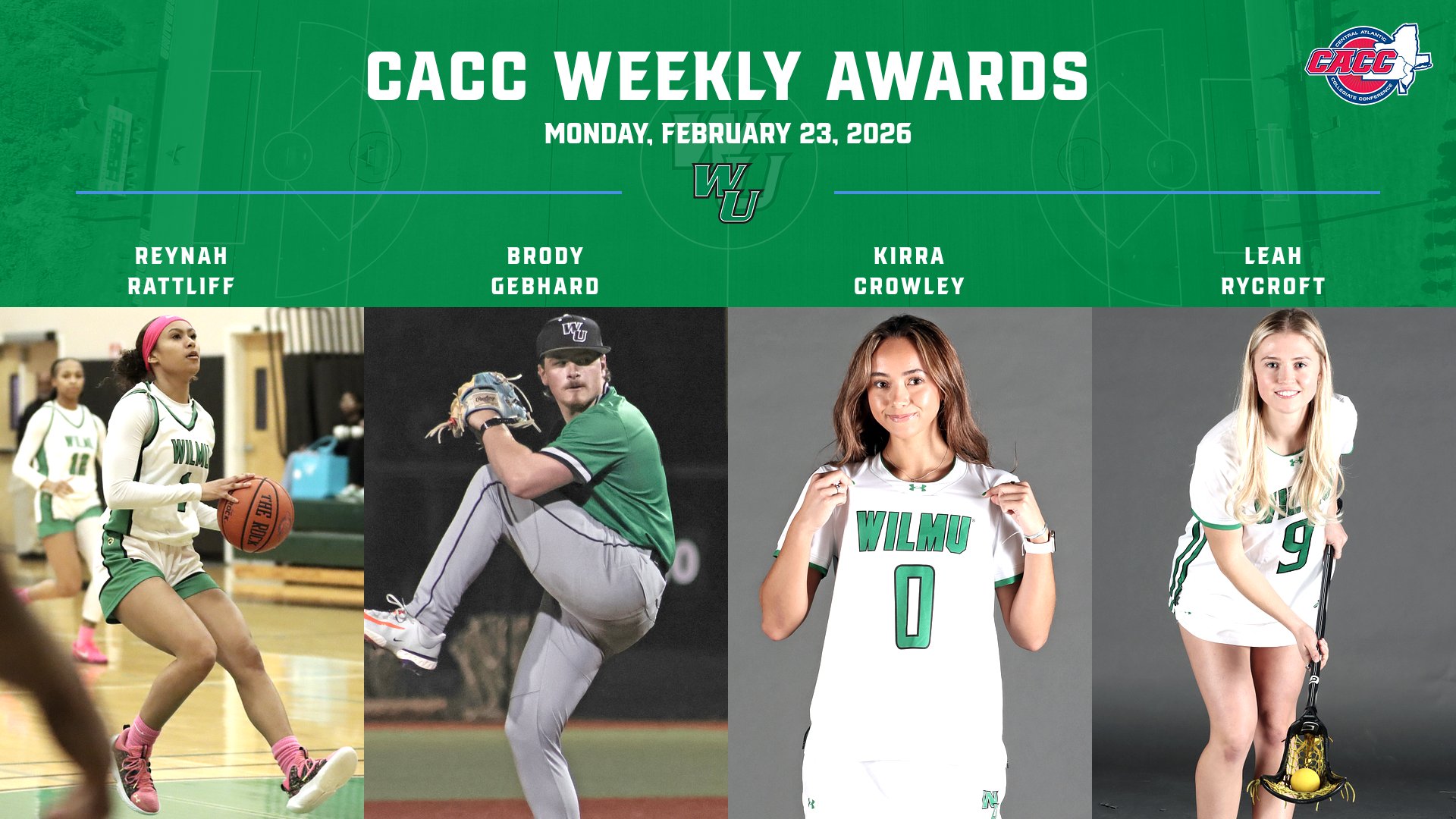 Four Wildcats Named CACC Weekly Players of the Week as Crossover Season Begins