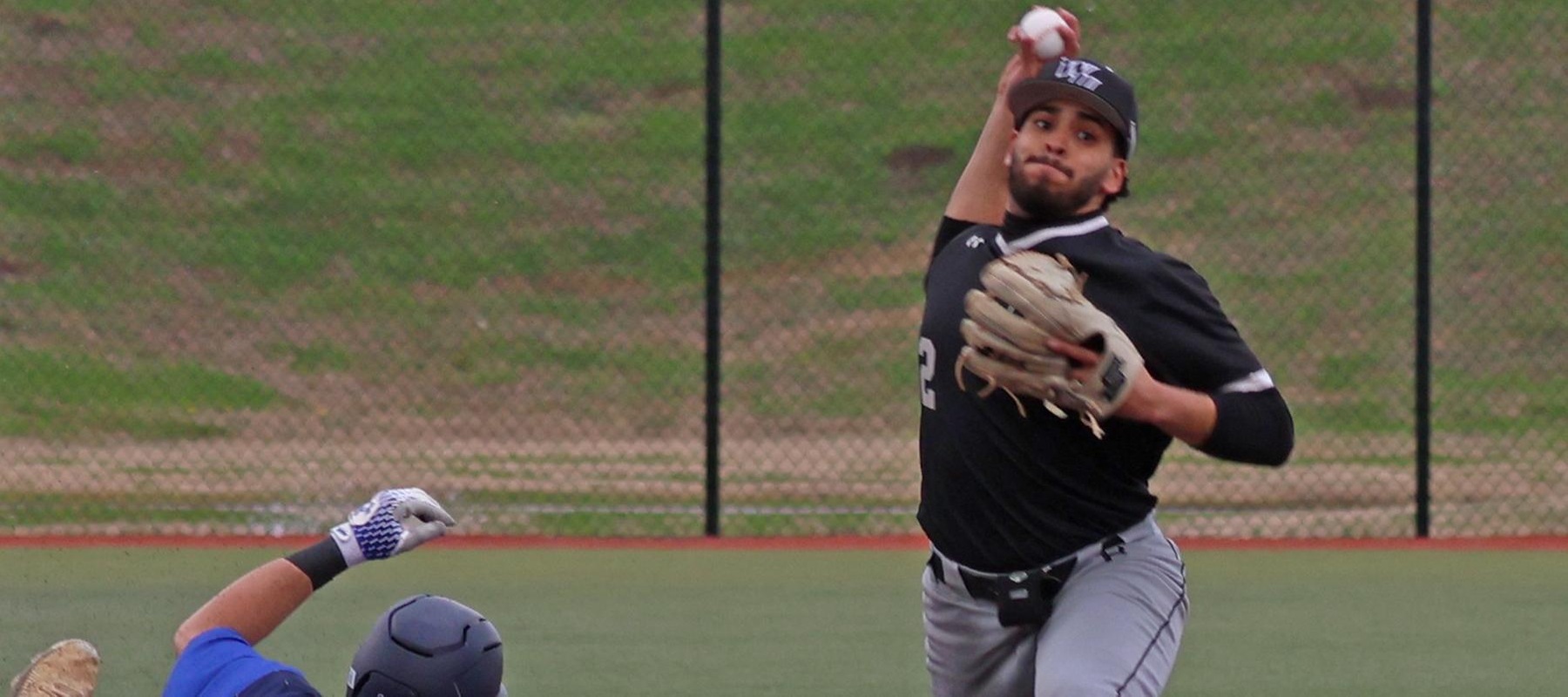 File photo of Justin Hernandez who had two hits at Kutztown. Copyright 2026; Wilmington University. All rights reserved. Photo by Trudy Spence. February 22, 2026 vs. SCSU in Myrtle Beach, S.C.
