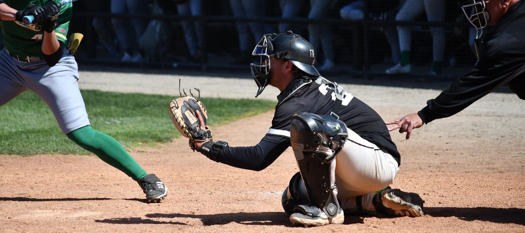 Photo of Brett Walmsley who had a homer and a double on Saturday against Jefferson. Copyright 2026; Wilmington University. All rights reserved. Photo by Alea Javorowsky. March 29, 2026 vs. Felician.