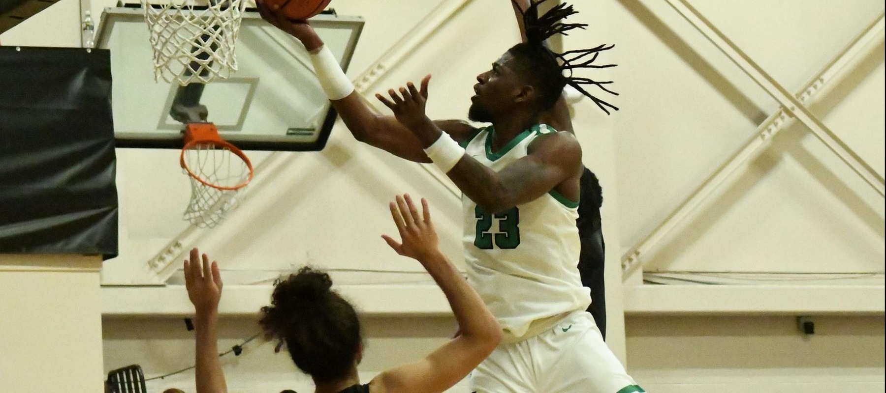 File photo of Amiri Stewart. Copyright 2024; Wilmington University. All rights reserved. Photo by Alea Javorowsky. January 23, 2024 vs. Goldey-Beacom.