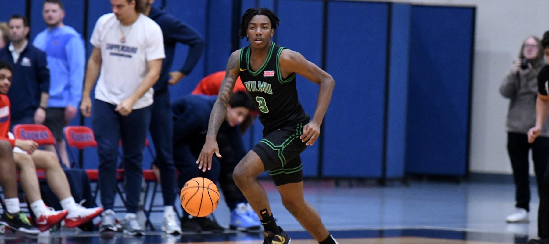 File photo of Jaylin Horsey who scored 17 points at Jefferson. Photo by Andrew Miller - Shippensburg Sports Information.