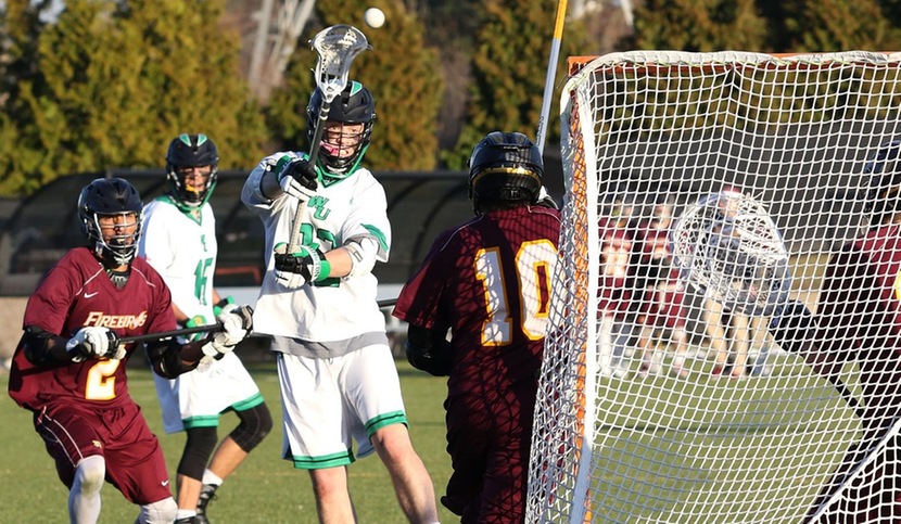 Copyright 2018; Wilmington University. All right reserved. Photo of Corey Melvin who scored three goals in the program debut. Taken by Frank Stallworth.