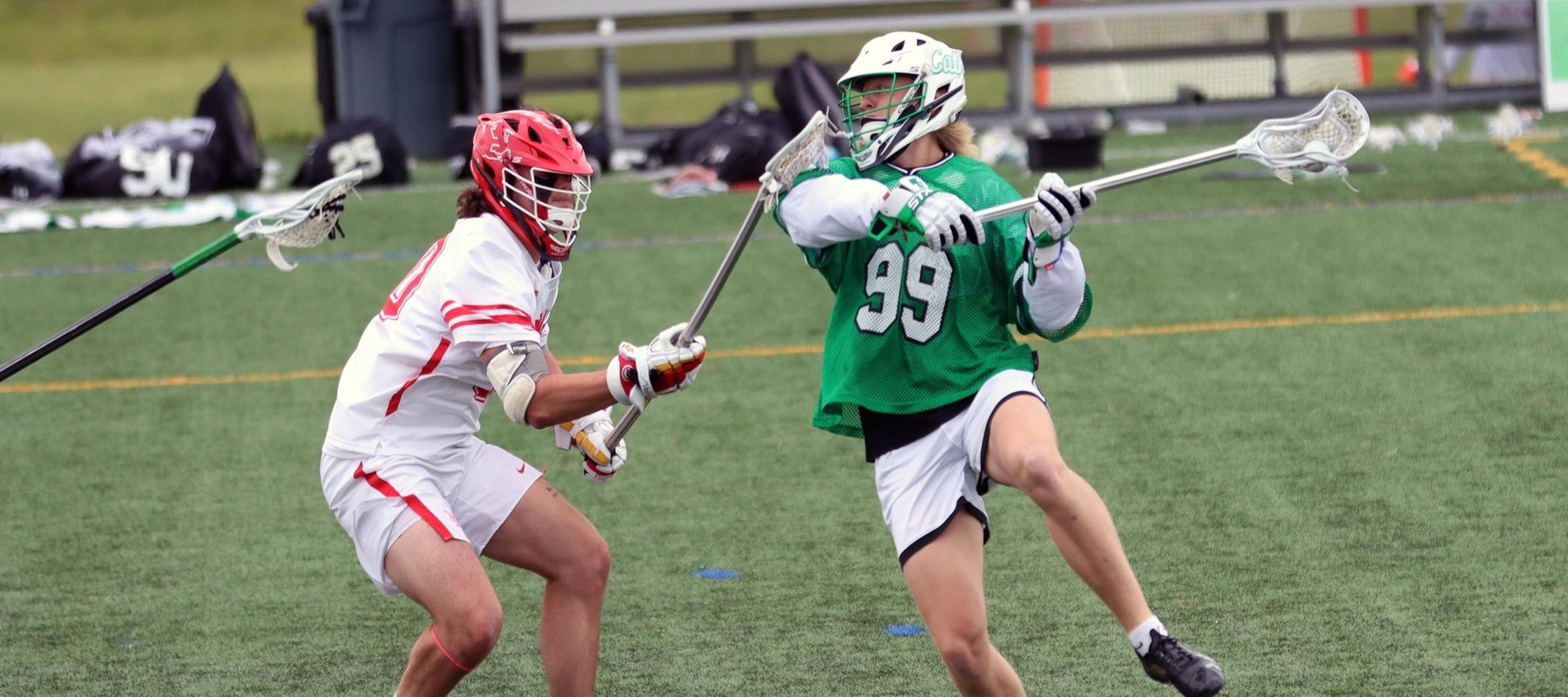 Photo of Logan Stinson who was named to the CACC All-Tournament Team. Copyright 2021; Wilmington University. All rights reserved. Photo by Erin Harvey. May 8, 2021 at Chestnut Hill College.