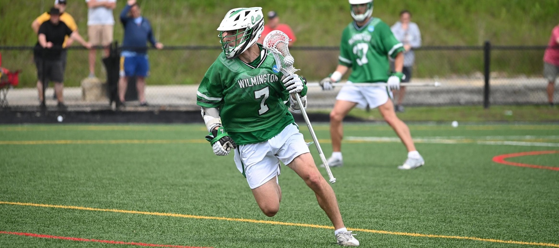 Photo of Carter Earl who had a goal and an assist at Seton Hill. Photo credit to Seton Hill's Dymphena Clark.