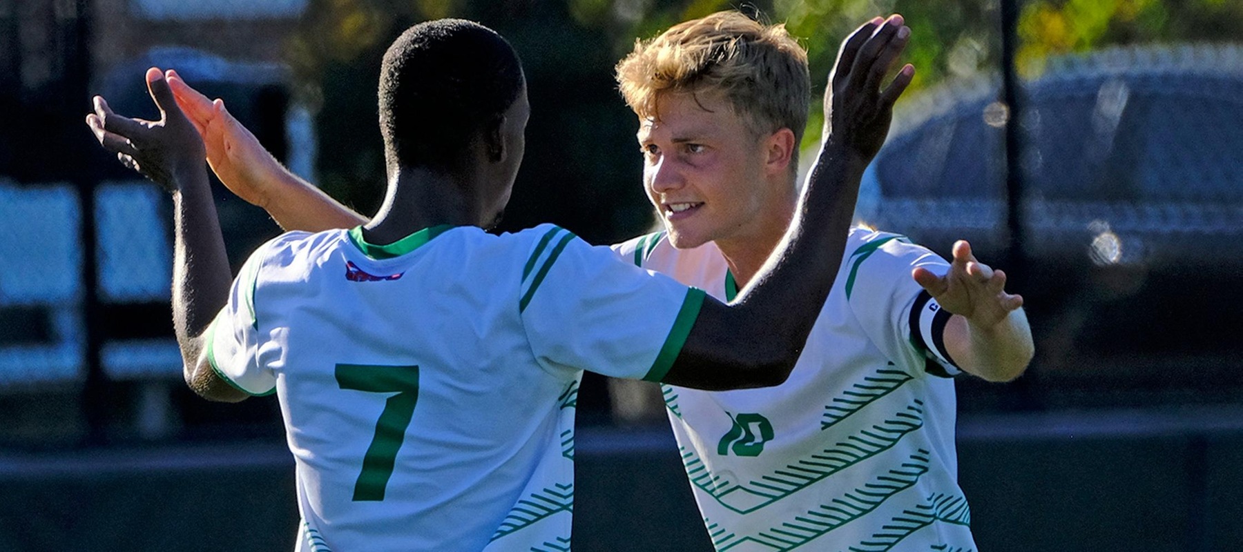 File photo of Theo Faillon (10) who scored a hat trick at Mercy on Wednesday. Copyright 2025; Wilmington University. All rights reserved. October 5, 2024. Photo By Michael Ristagno.