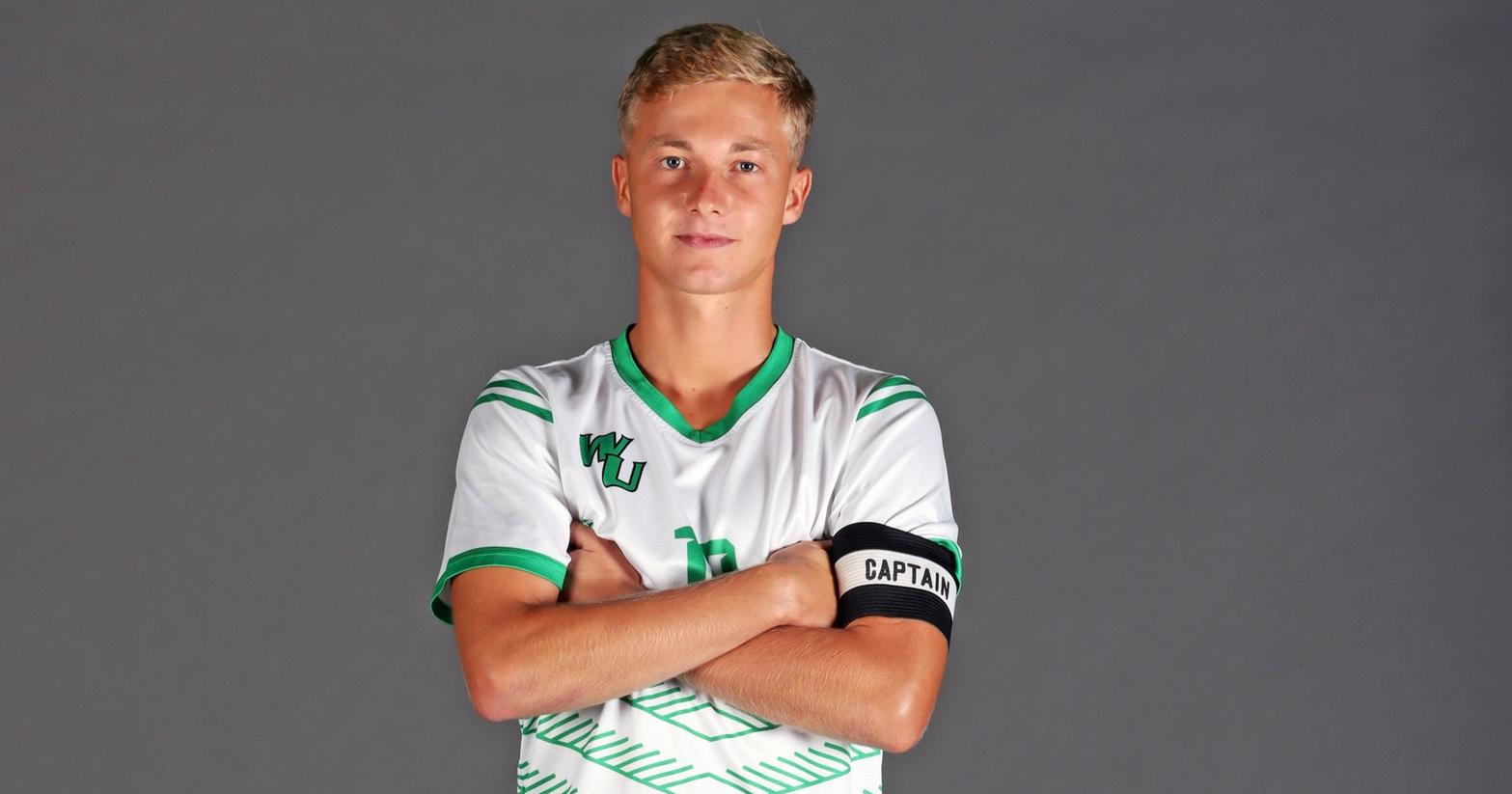 Late Brace Stings Men&rsquo;s Soccer in 1-1 Draw with Adelphi in 2025 Opener