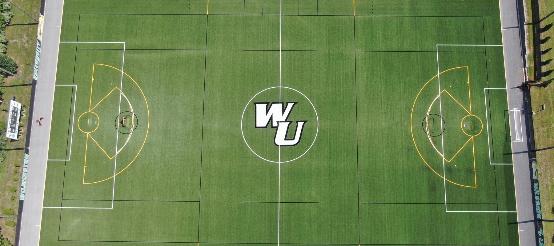 Photo of the latest turf install at the WU Athletics Complex.