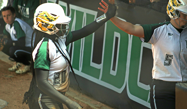 Copyright 2017; Wilmington University. All rights reserved. File photo of Rosa'Lynn Burton who went 6-for-8 on the day at Post, taken by Frank Stallworth.