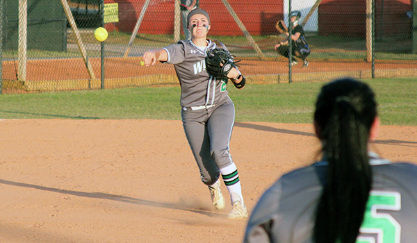 Copyright 2017; Wilmington University. All rights reserved. Photo of Kaitlyn Slater against Southern Indiana.