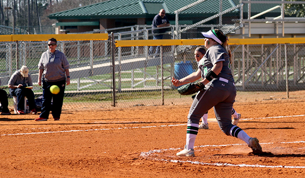 Copyright 2017; Wilmington University. All rights reserved. Photo of Caitlyn Whiteside against SNHU, taken by WU Softball.