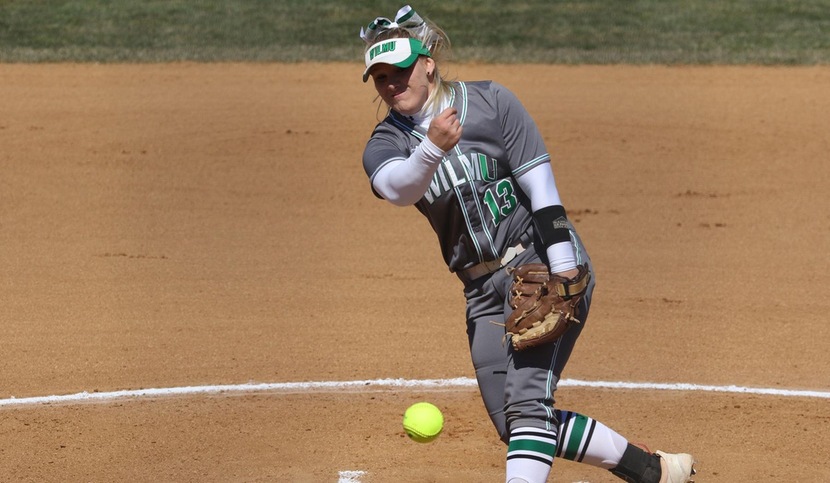 Copyright 2018; Wilmington University. All rights reserved. File photo of Makayla McCarthy against Adelphi, taken by Frank Stallworth on March 25, 2018