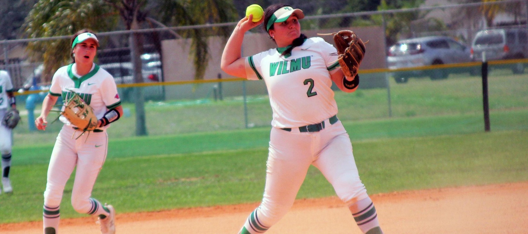 Photo of Lauren Lopex against Bridgeport. Copyright 2022; Wilmington University. All rights reserved. Photo by Erin Harvey. February 28, 2022