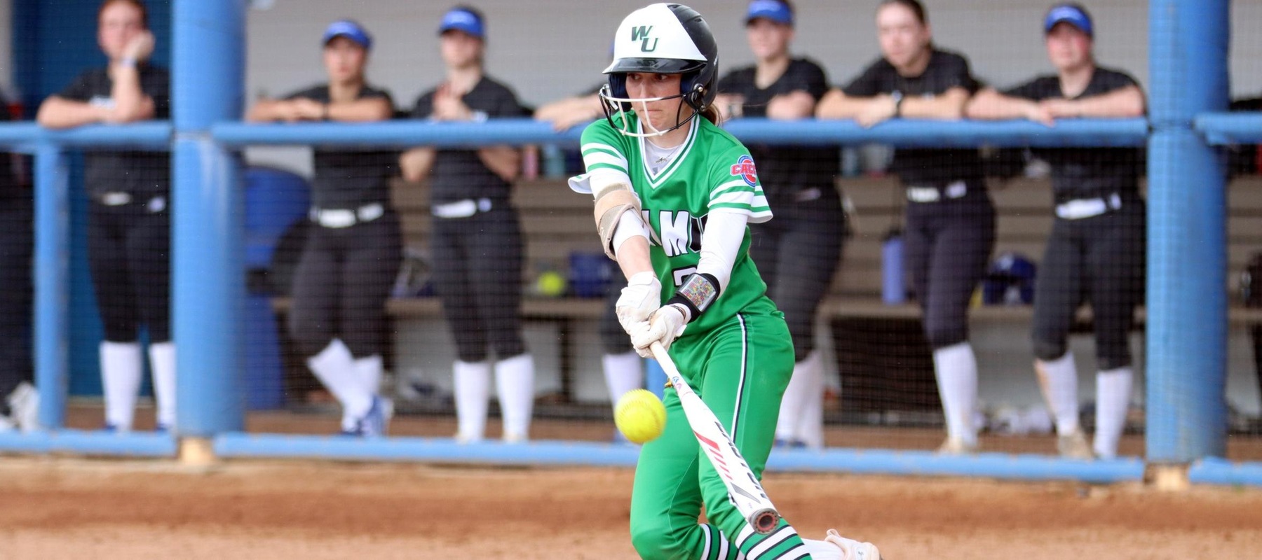 File photo of Sam Freeland who batted 3-for-5 with an inside-the-park grand slam against Saginaw Valley. Copyright 2024; Wilmington University. All rights reserved. Photo by Erin Harvey.