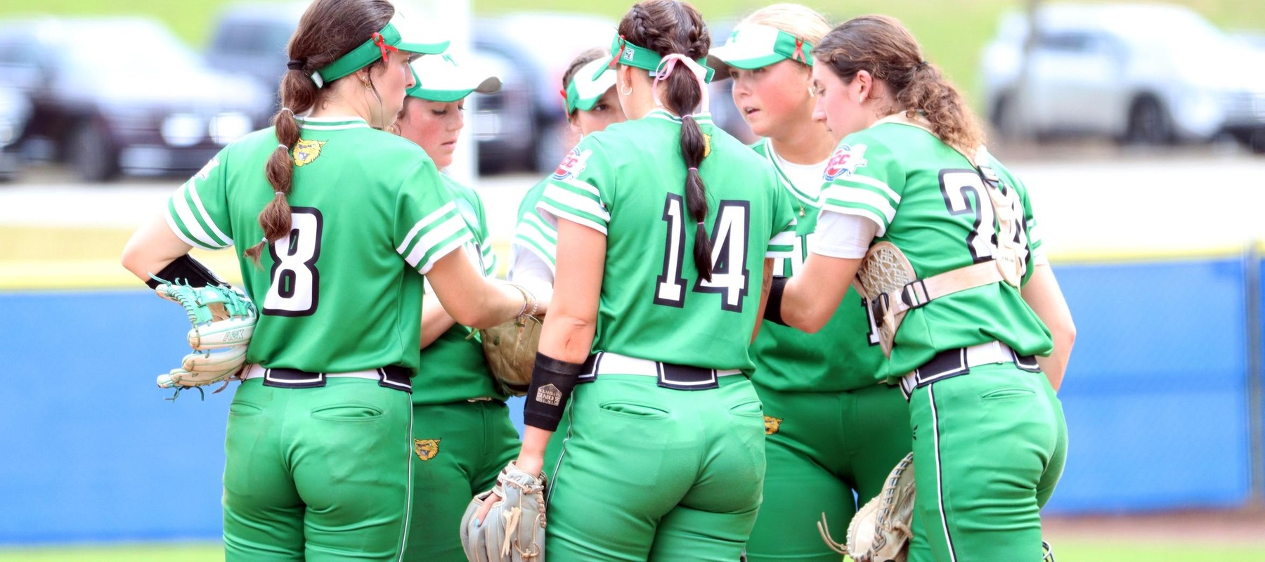 Photo of the team against Assumption. Copyright 2024; Wilmington University. All rights reserved. Photo by Erin Harvey. March 2, 2024 vs. Assumption at Embry-Riddle.