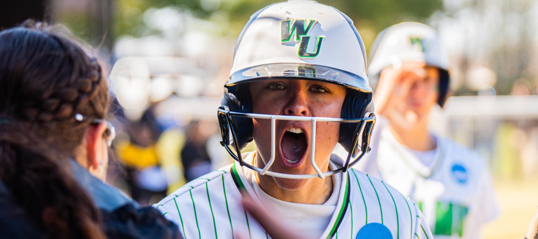 File photo of Tristyn Stewart. Copyright 2024; Wilmington University. All rights reserved. Photo by Giovanni Badalamenti. March 24, 2024 vs. Adelphi.