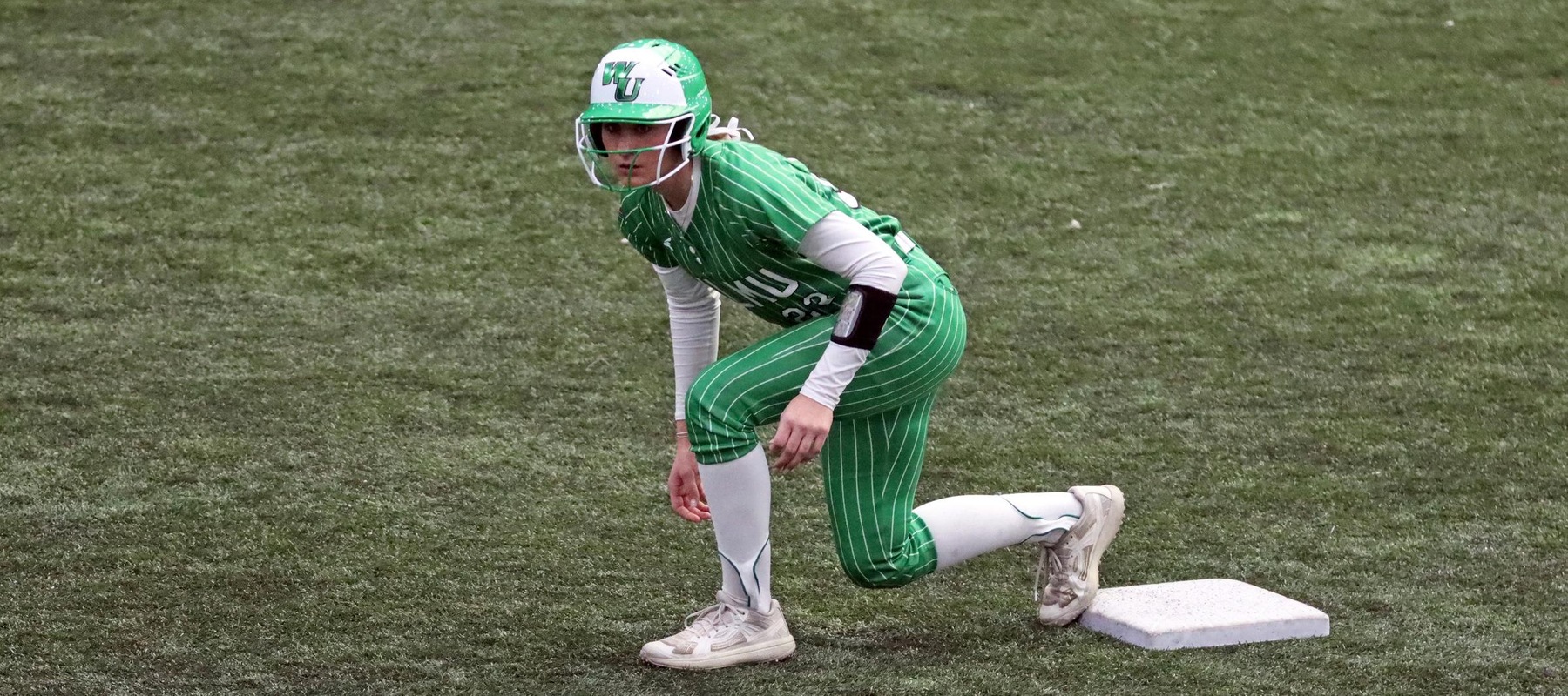 File photo of Mia Lane who hit her first collegiate career homer and collected four RBI in game two at East Stroudsburg. Copyright 2026; Wilmington University. All rights reserved. Photo by Dan Lauletta. February 13, 2026 vs. Lock Haven at The Dome.
