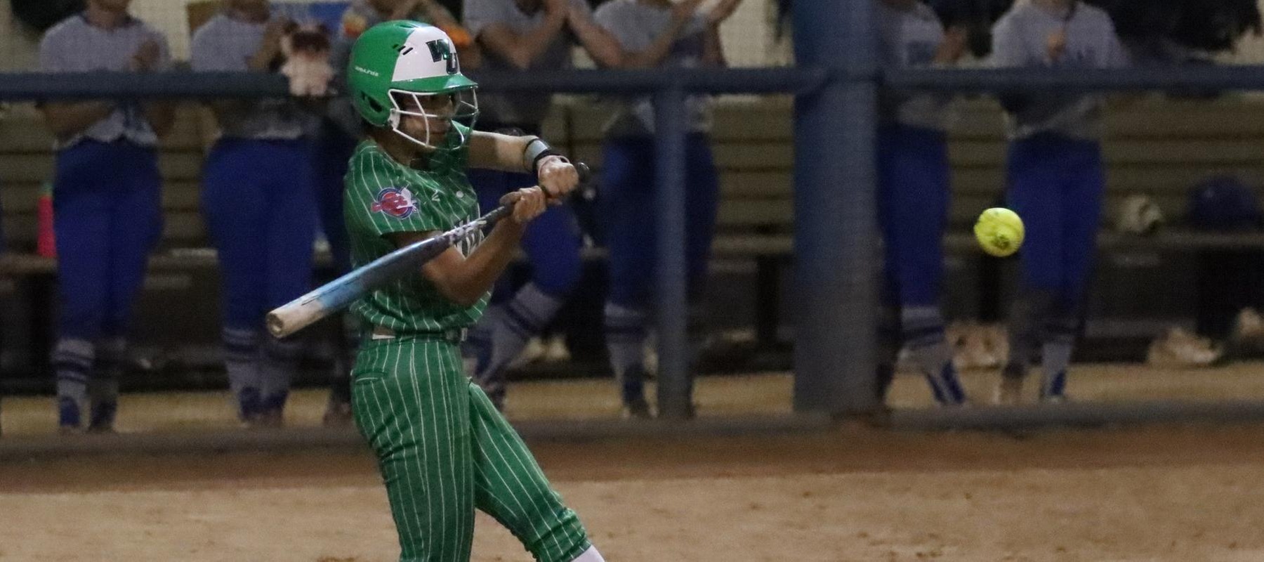 Photo of Gabriella Saucedo who went 3-for-5 with a double in the doubleheader at Embry-Riddle. Copyright 2026; Wilmington University. All rights reserved. Photo by Erin Harvey. March 3, 2026 at Embry-Riddle.