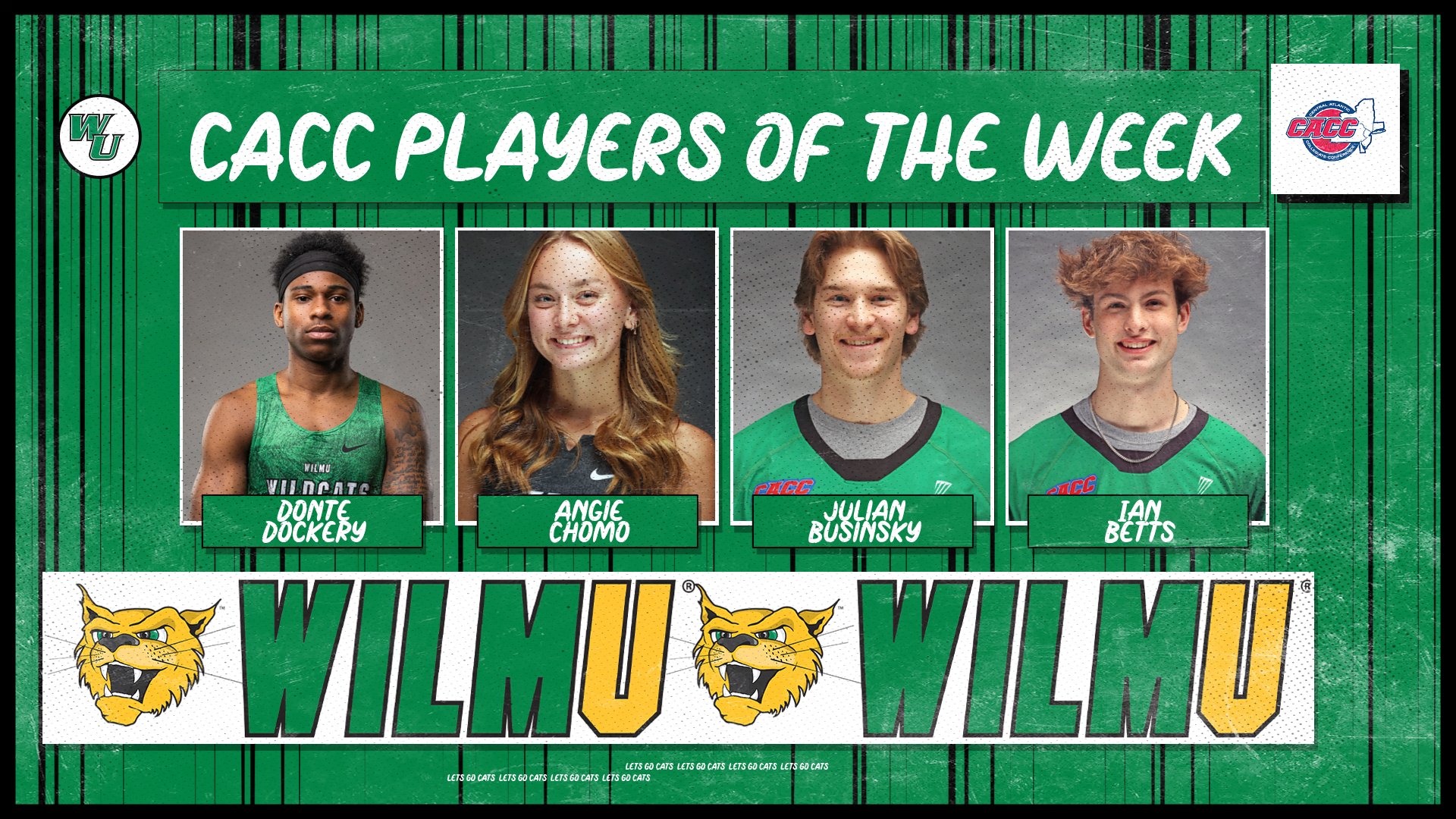 Two Track and Field and Two Men&rsquo;s Lacrosse Wildcats Named CACC Players of the Week