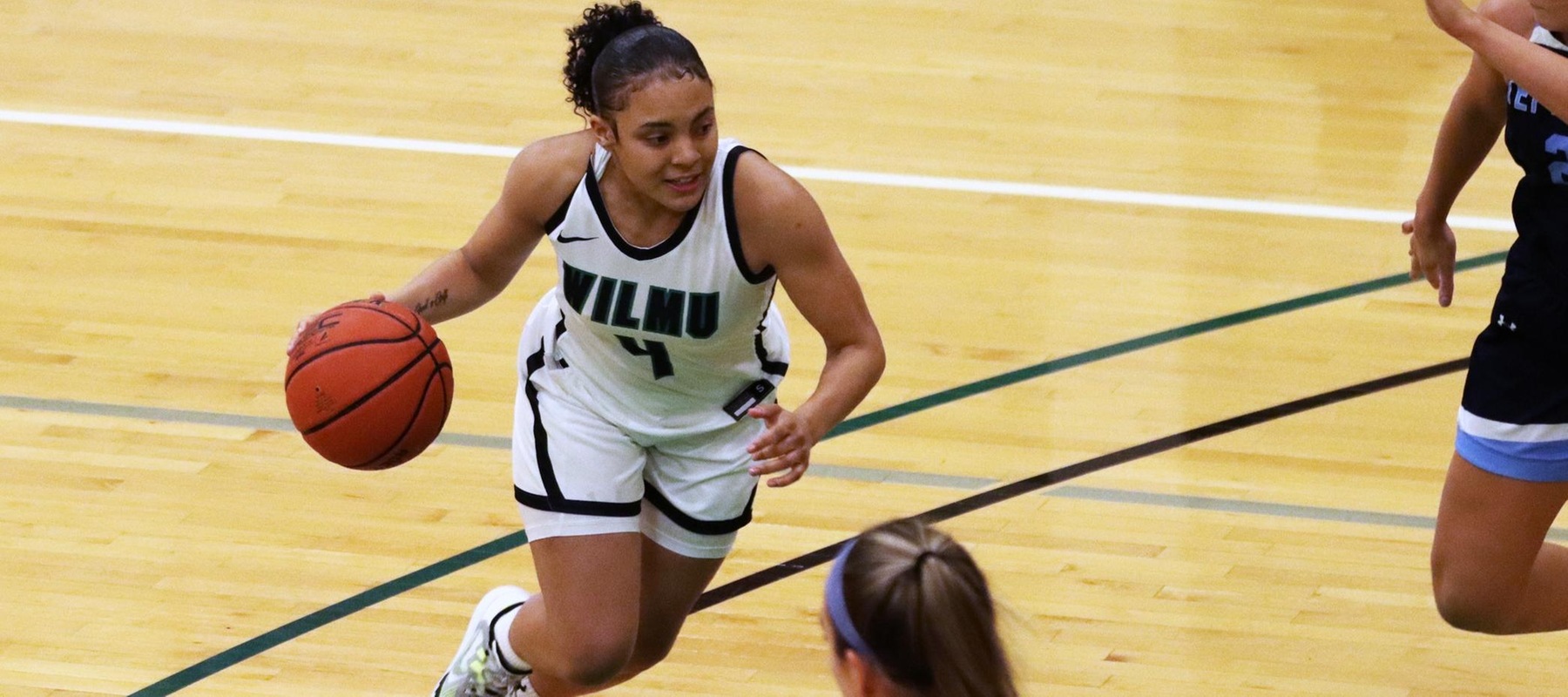 File photo of Amber Washington who led the Wildcats with 15 points and 3 assists against West Chester. Copyright 2022; Wilmington University. All rights reserved. Photo by Dan Lauletta. December 6, 2022 vs. Jefferson.
