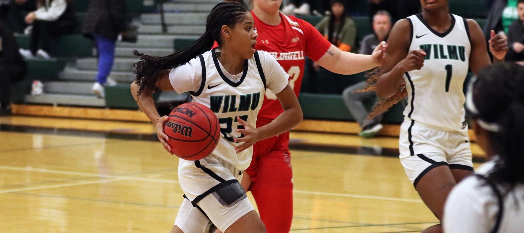 Copyright 2024; Wilmington University. All rights reserved. Photo by Dan Lauletta. January 6, 2024 vs. Caldwell.