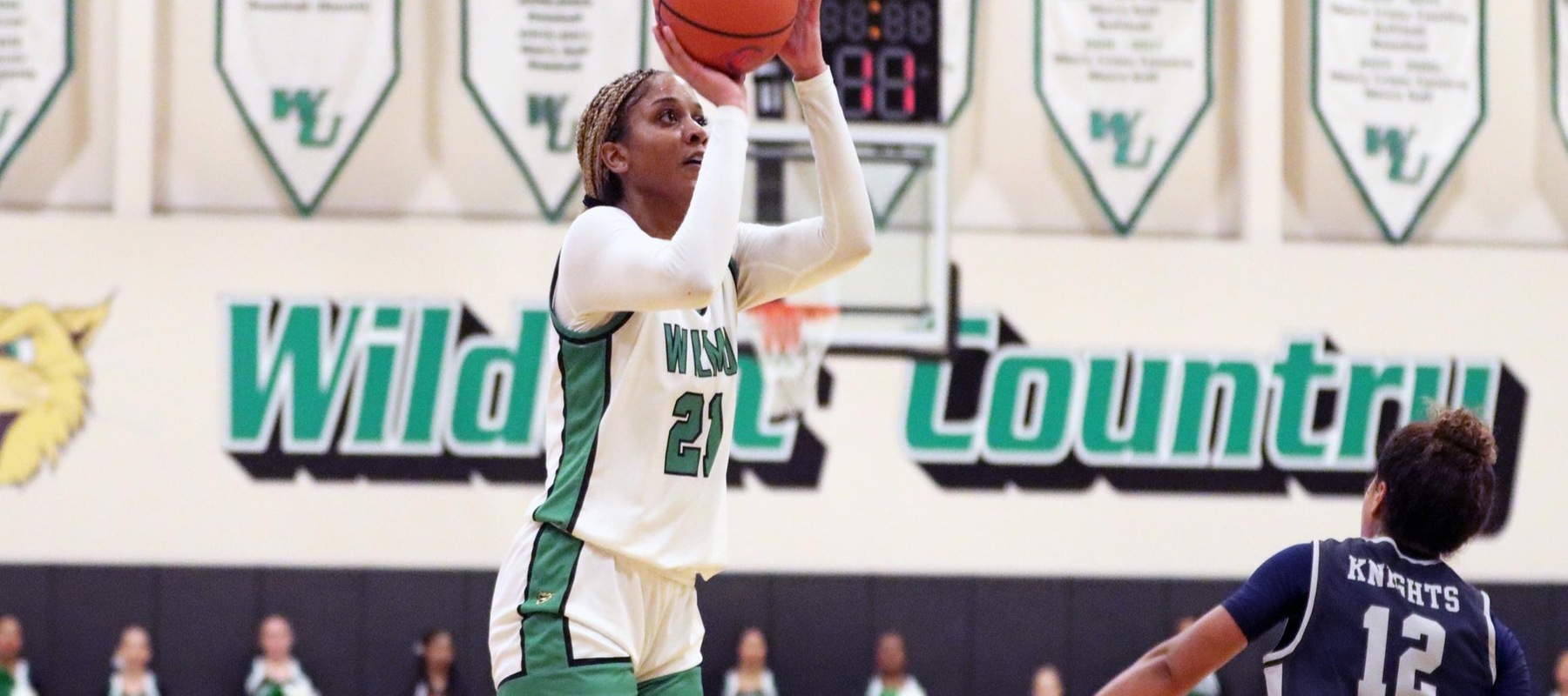 File photo of Aniyah Bond who had nine points at Shepherd. Copyright 2024; Wilmington University. All rights reserved. Photo by Dan Lauletta. November 26, 2024 vs. Queens.
