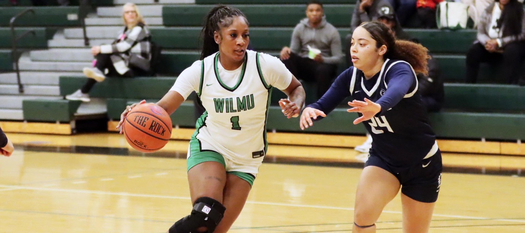 File photo of Daja Claiborne who had 12 points and 6 rebounds at Caldwell. Copyright 2025; Wilmington University. All rights reserved. Photo by Dan Lauletta. February 17, 2025 vs. Penn State Brandywine.
