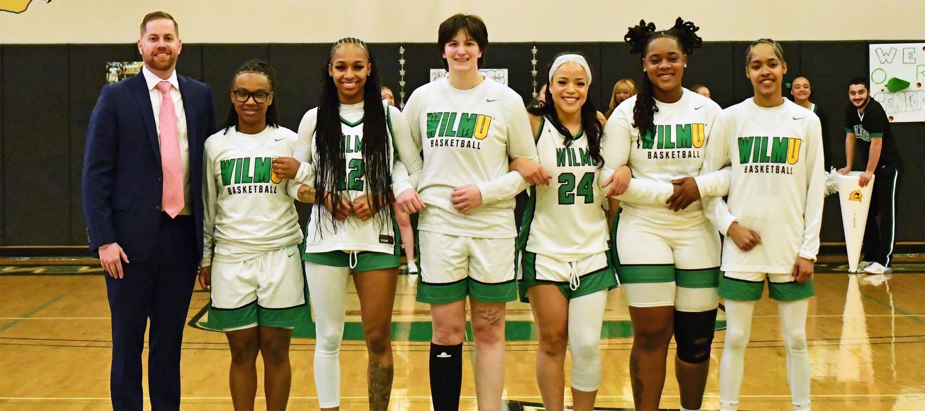 Copyright 2026; Wilmington University. All rights reserved. Photo by Alea Javorowsky. February 28, 2026 vs. Dominican on Senior Night.