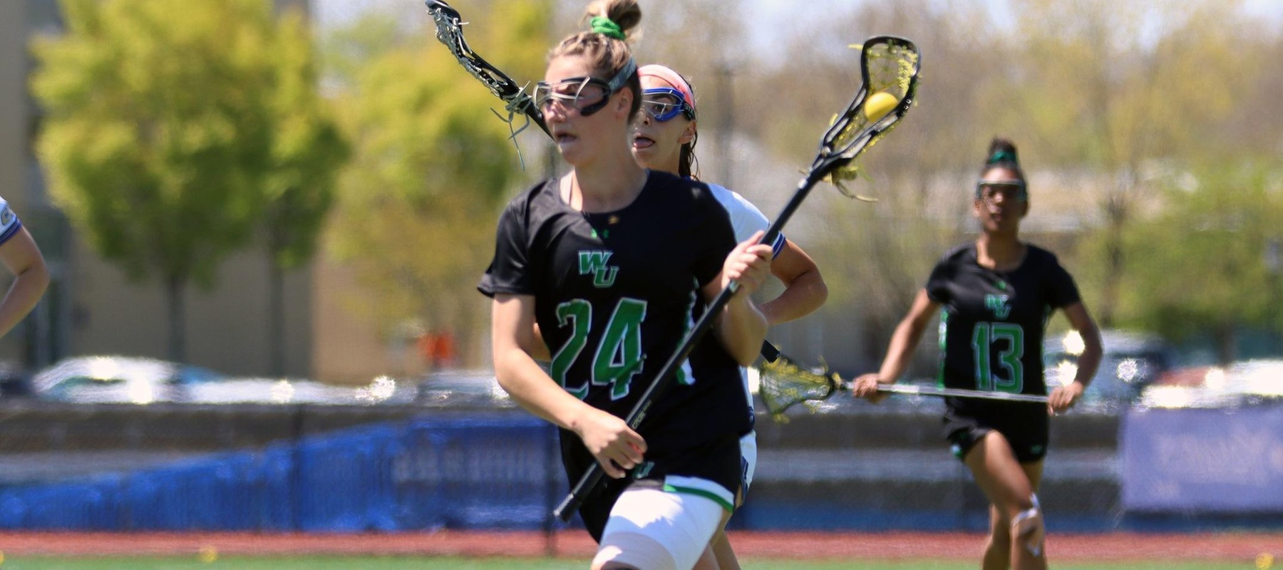 File photo of Makenzie Stritzinger who had two goals and four draws at Ashland. Copyright 2022; Wilmington University. All rights reserved. Photo by Dan Lauletta. April 29, 2022 vs. Georgian Court in CACC Semifinal.