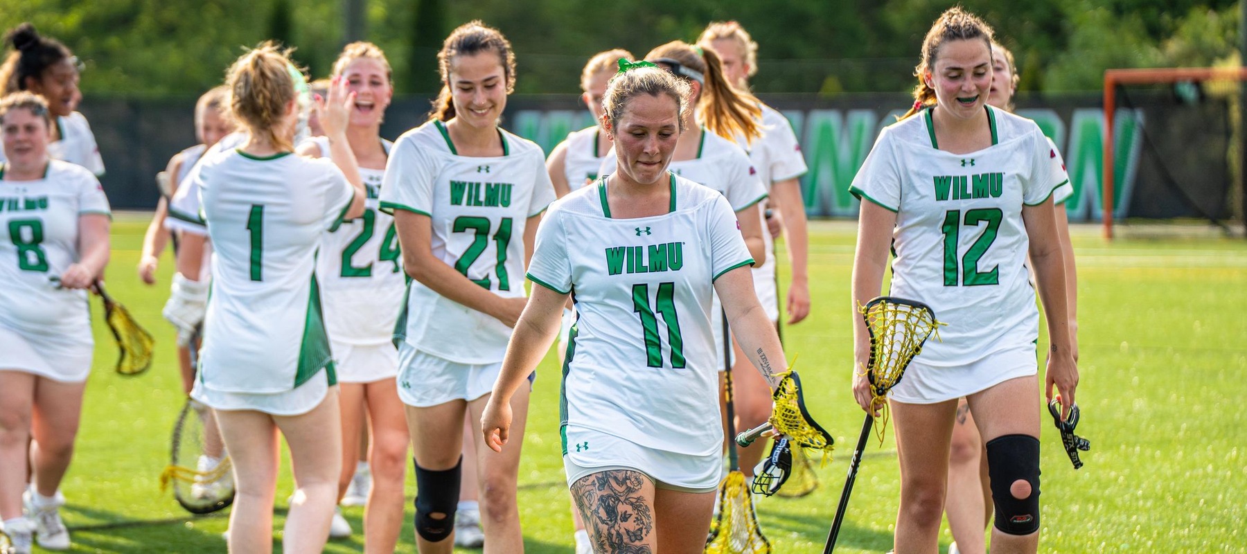 Copyright 2024; Wilmington University. All rights reserved. Photo by Giovanni Badalamenti. April 29, 2024 vs. Bridgeport in CACC Tournament.
