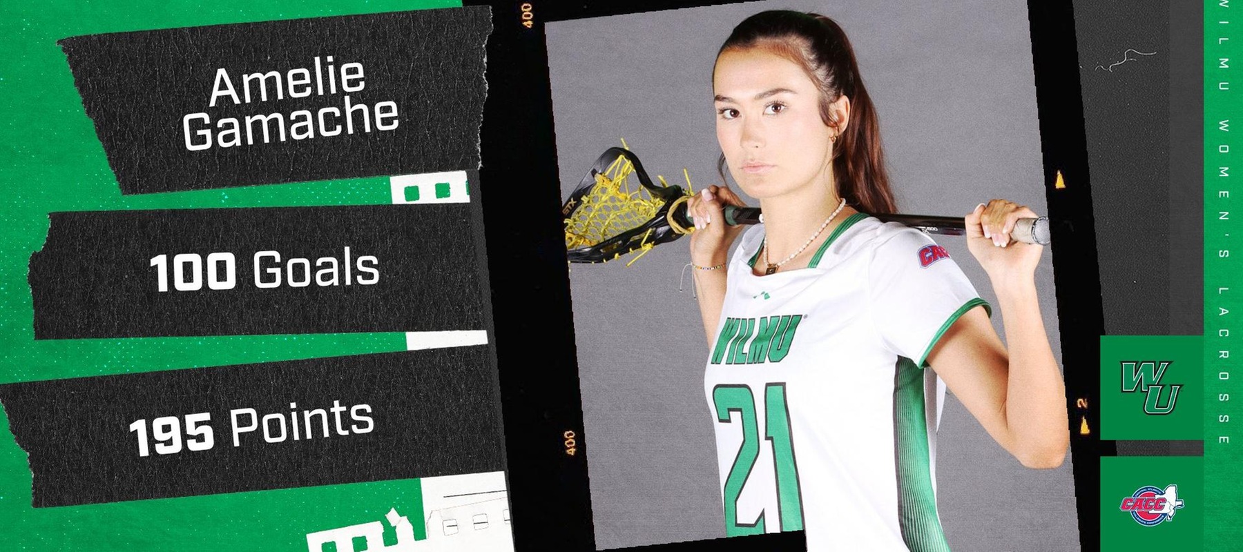 Amelie Gamache Scores 100th Goal as Wildcats Handle Shippensburg, 16-3