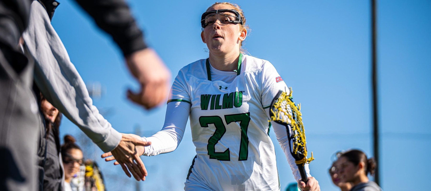Tristan Holdsworth led the Wildcats with 3 goals at Dominican. Copyright 2025; Wilmington University. All rights reserved. Photo by Giovanni Badalamenti. March 8, 2025 vs. Molloy.