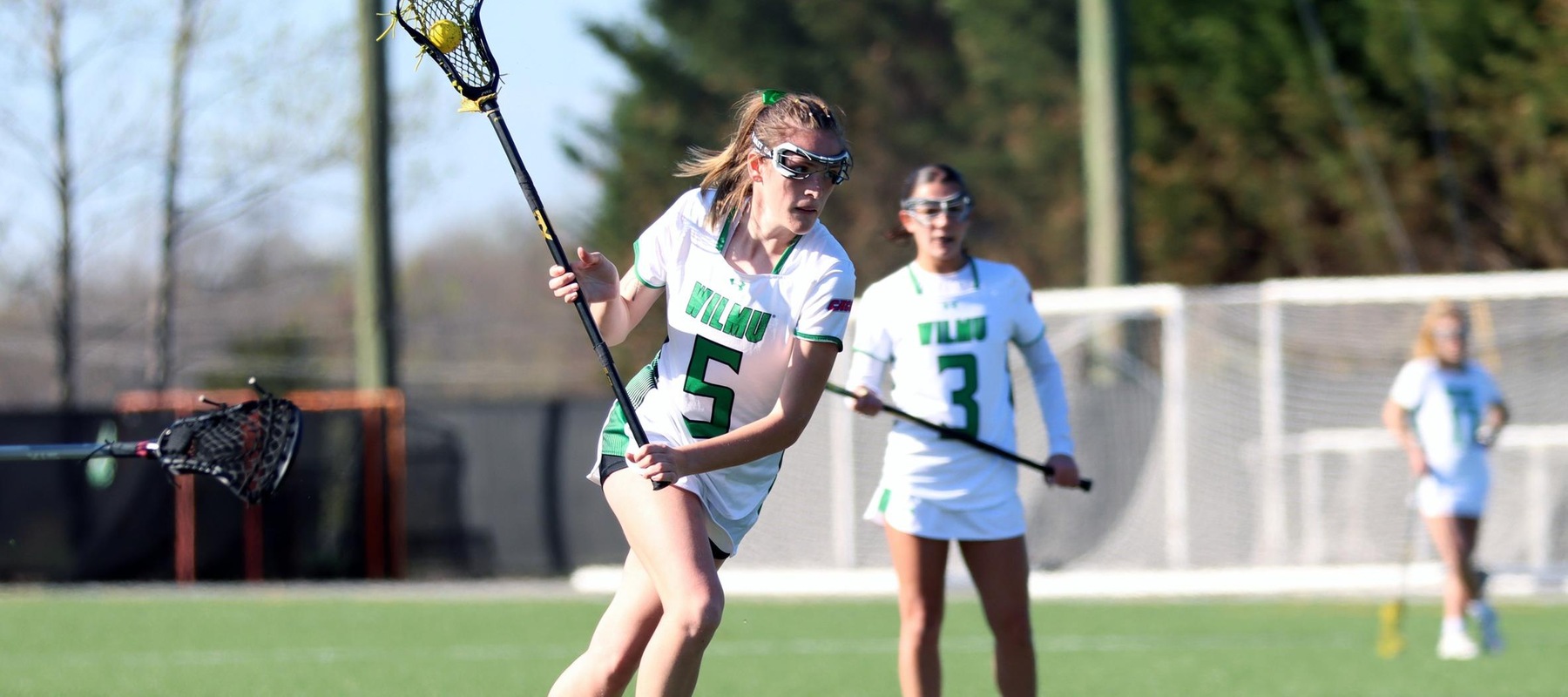 File photo of Eden Ward who had five goals and an assist at St. Thomas Aquinas. Copyright 2025; Wilmington University. All rights reserved. Photo by Dan Lauletta. April 1, 2025 vs. Chestnut Hill