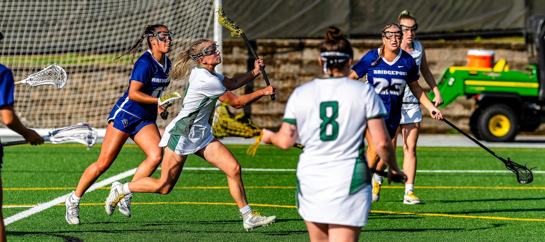 Photo of Ella Royer scoring her 116th goal of the season, breaking the NCAA DII Single Season Record. Copyright 2025; Wilmington University. All rights reserved. Photo by Dave Reeder. April 26, 2025 vs. Bridgeport.