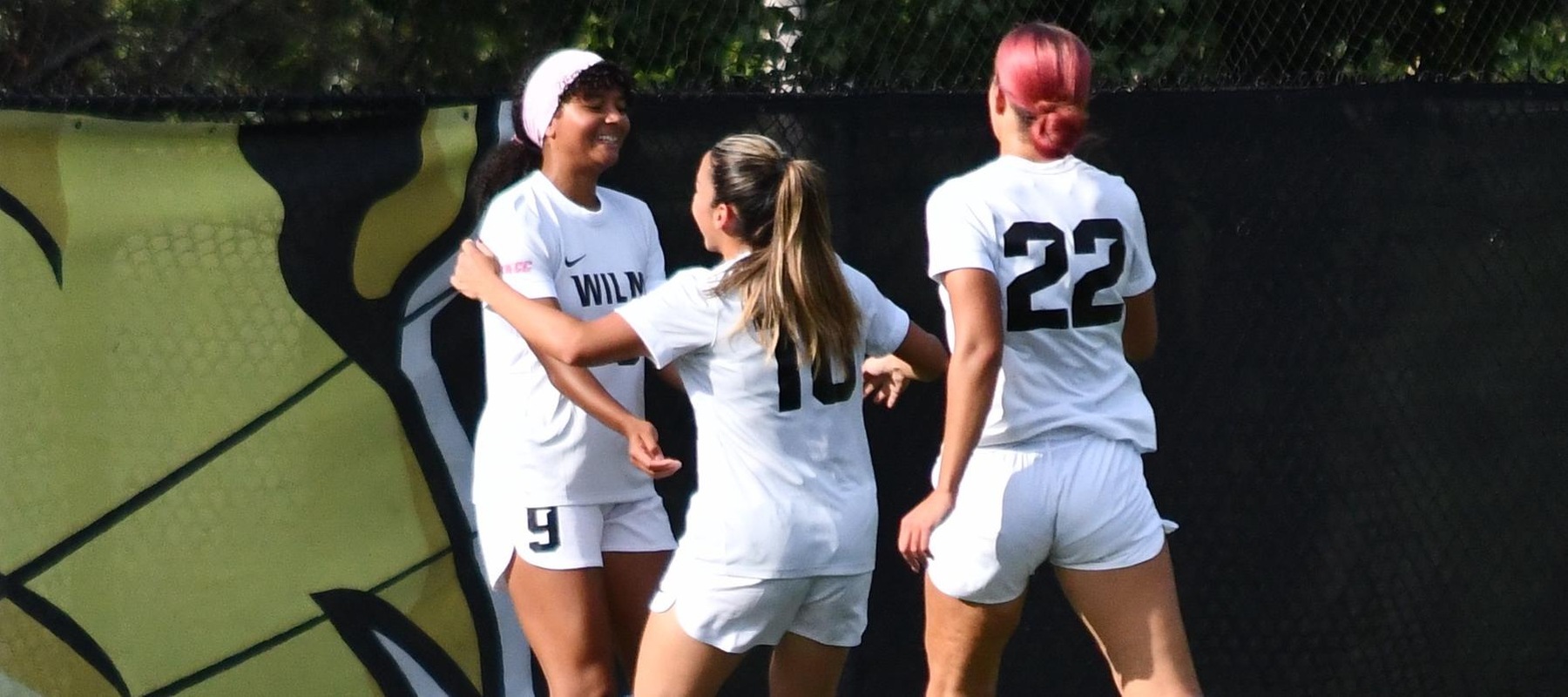 File photo of Eboni Bradshaw who scored the first goal agaisnt Bridgeport. Copyright 2025; Wilmington University. All rights reserved. Photo by Alea Javorowsky. September 12, 2025 vs. Saint Anselm.