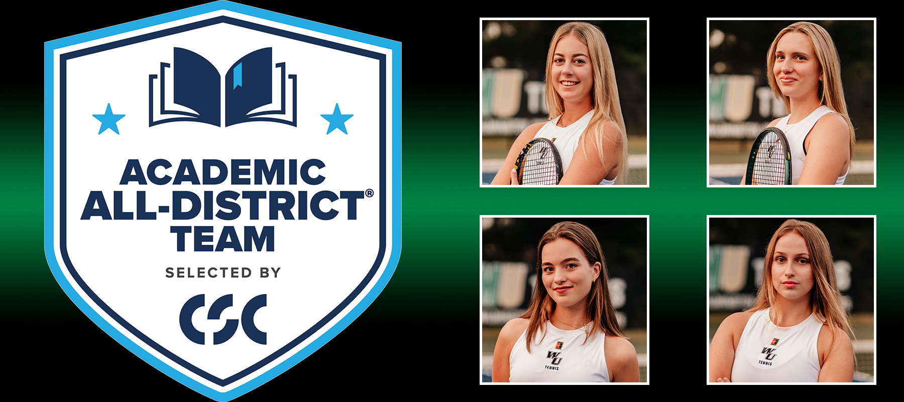 Four Women&rsquo;s Tennis Standouts Named to CSC Academic All-District Team