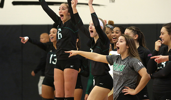 Copyright 2017; Wilmington University. All rights reserved. Photo of the team during their match against Dominican, taken by Frank Stallworth.