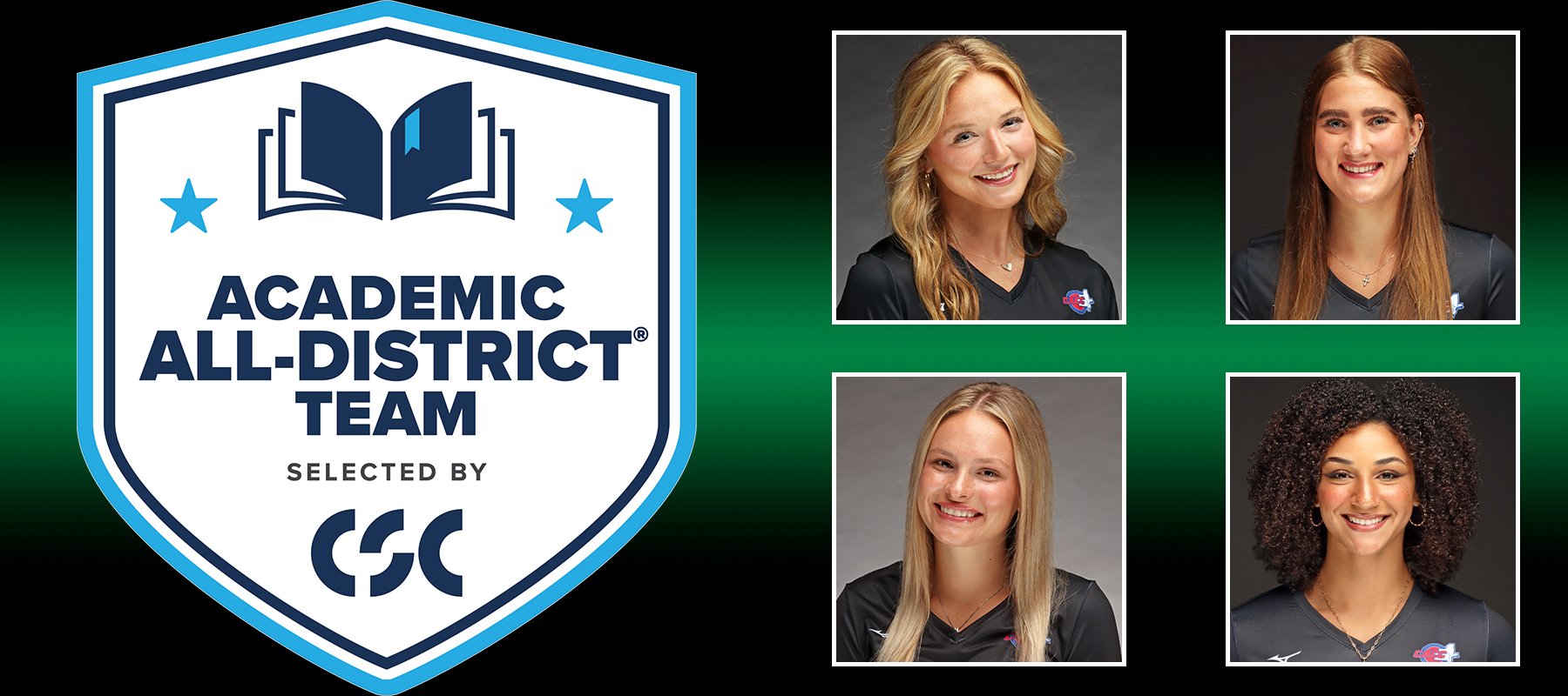 Four Volleyball Standouts Named to CSC Academic All-District Team